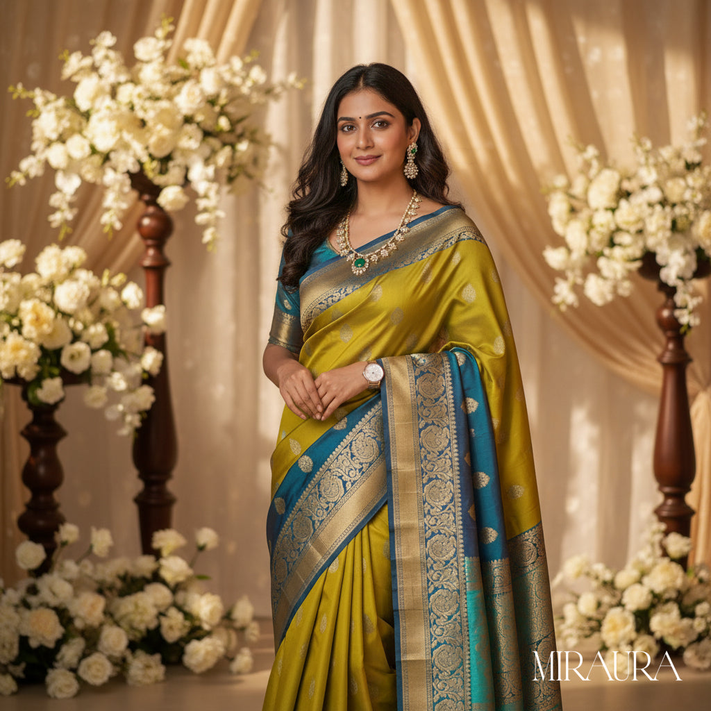 The Emerald Floral CZ Statement Set | 925 Silver | Bridal & Party Wear